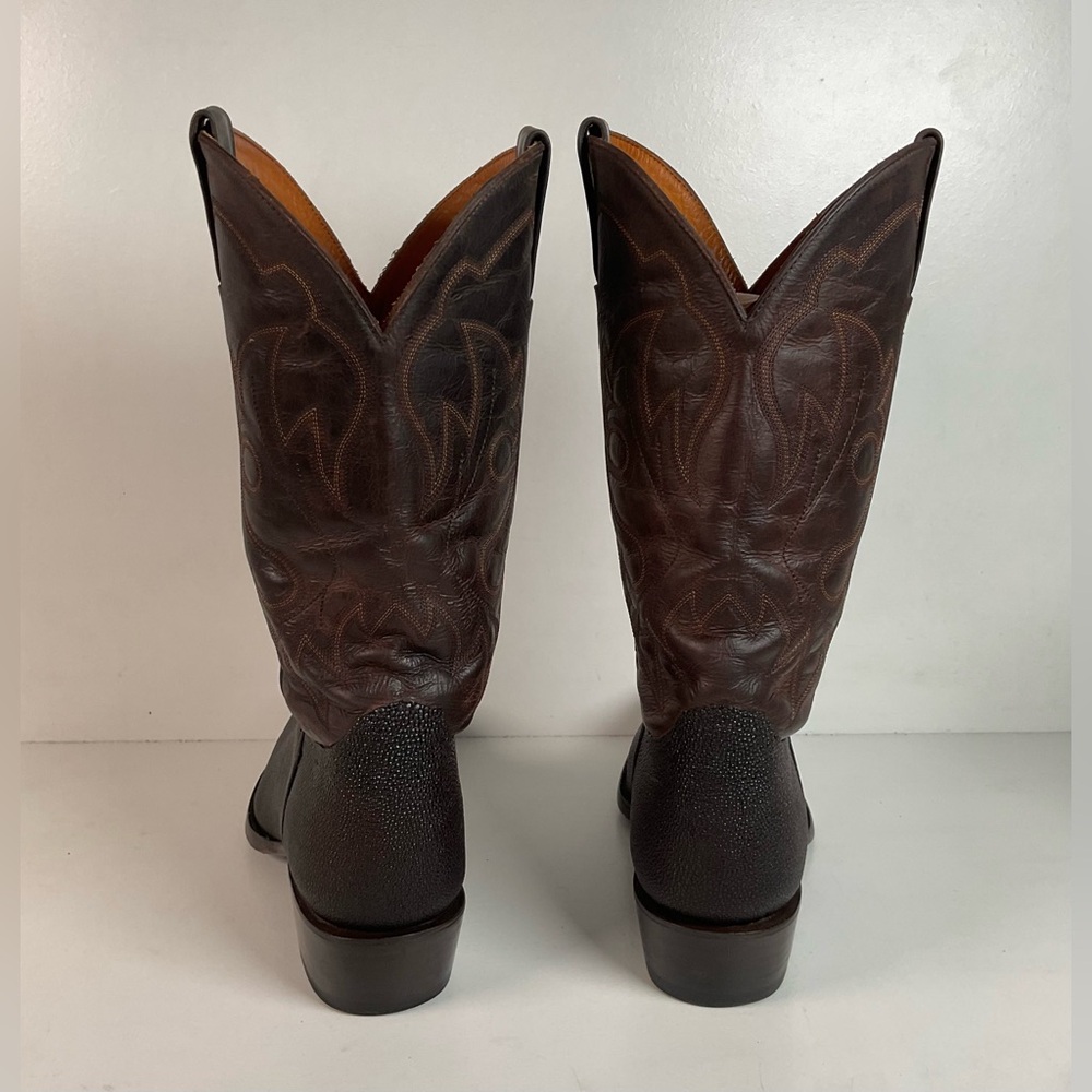 Alvies Rickshaw Stingray Cowboy Boots 10.5 E Exotic - Picture 14 of 16